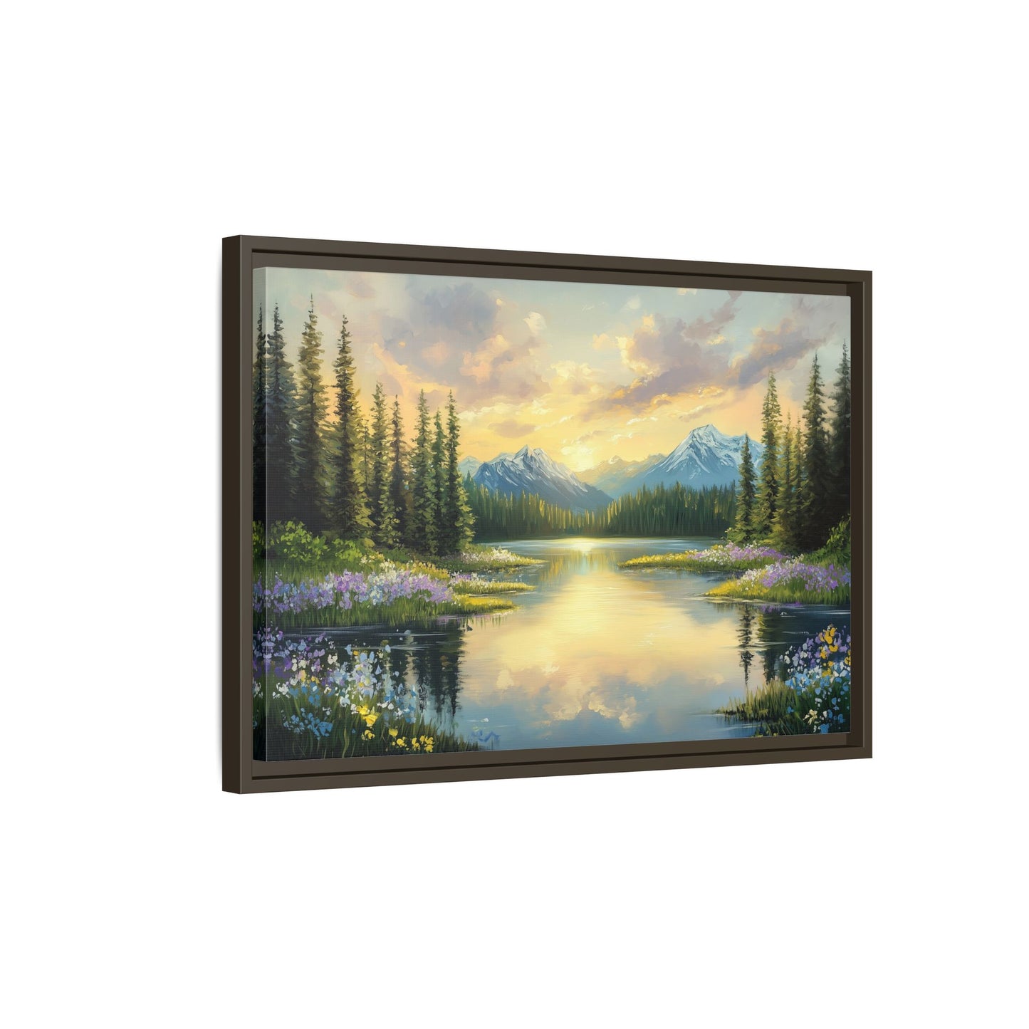 Mountain Sunset Landscape Wall Art