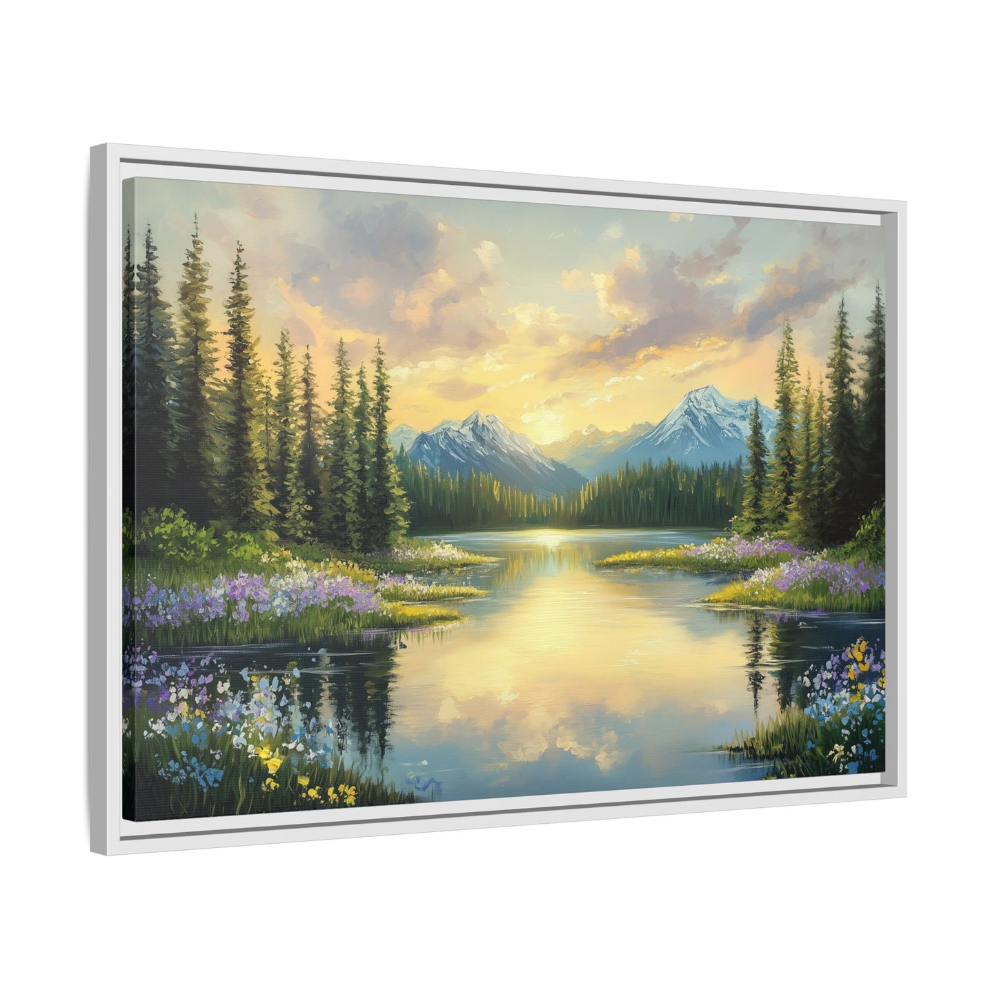 Mountain Sunset Landscape Wall Art
