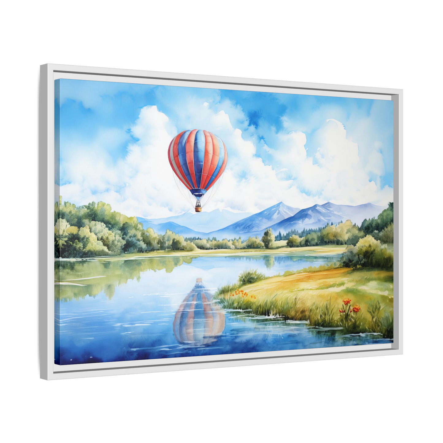 Scenic Hot Air Balloon Wall Art