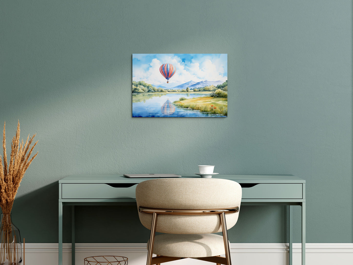 Scenic Hot Air Balloon Wall Art