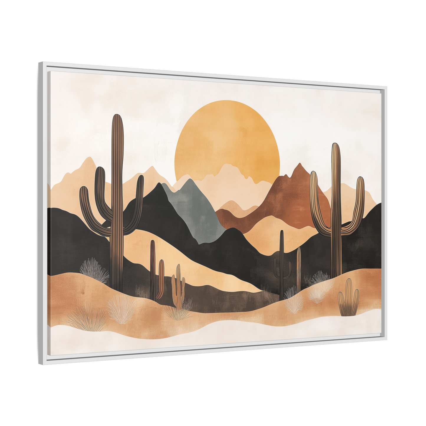 Desert Sunset Matte Canvas Wall Art