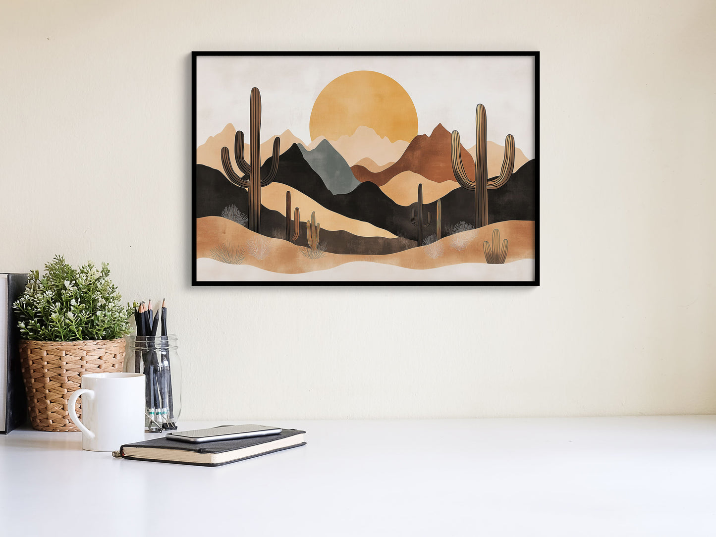 Desert Sunset Matte Canvas Wall Art