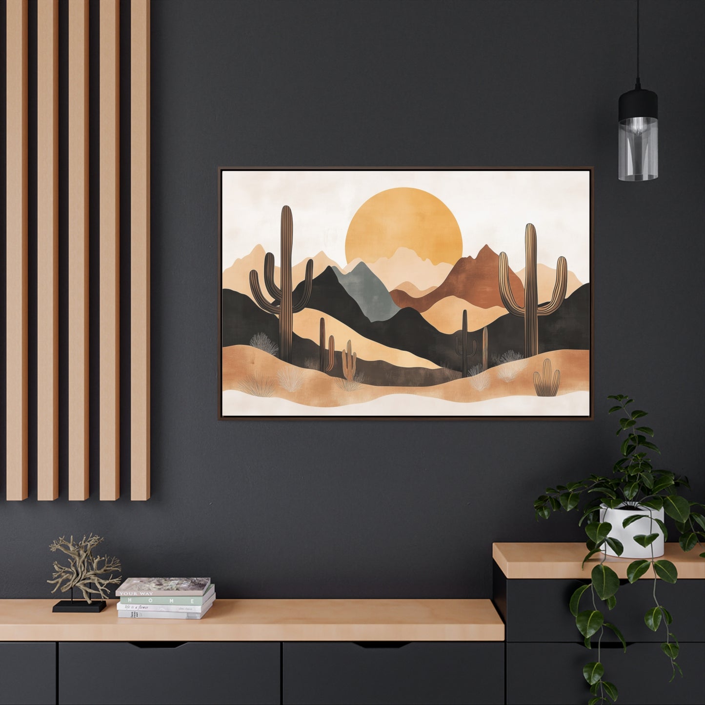 Desert Sunset Matte Canvas Wall Art