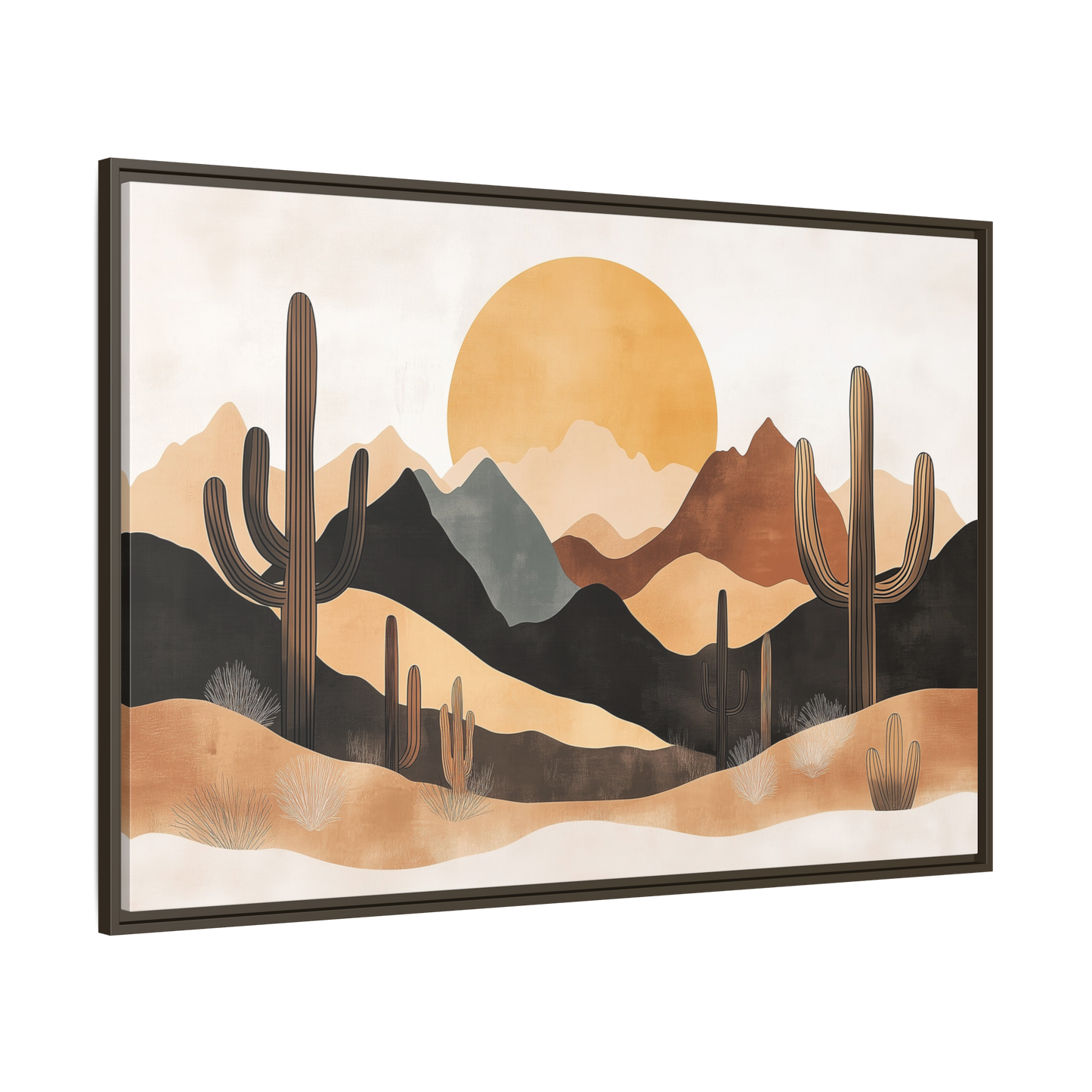 Desert Sunset Matte Canvas Wall Art