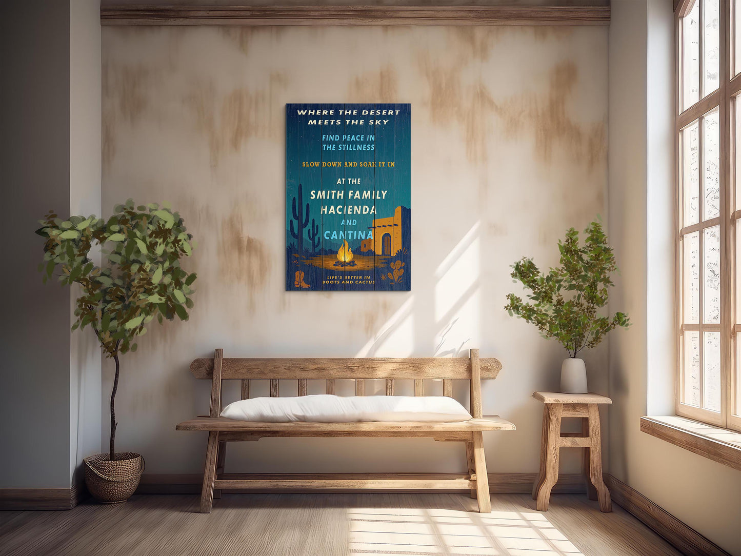 Where Desert Meets Sky Personalized Wall Art