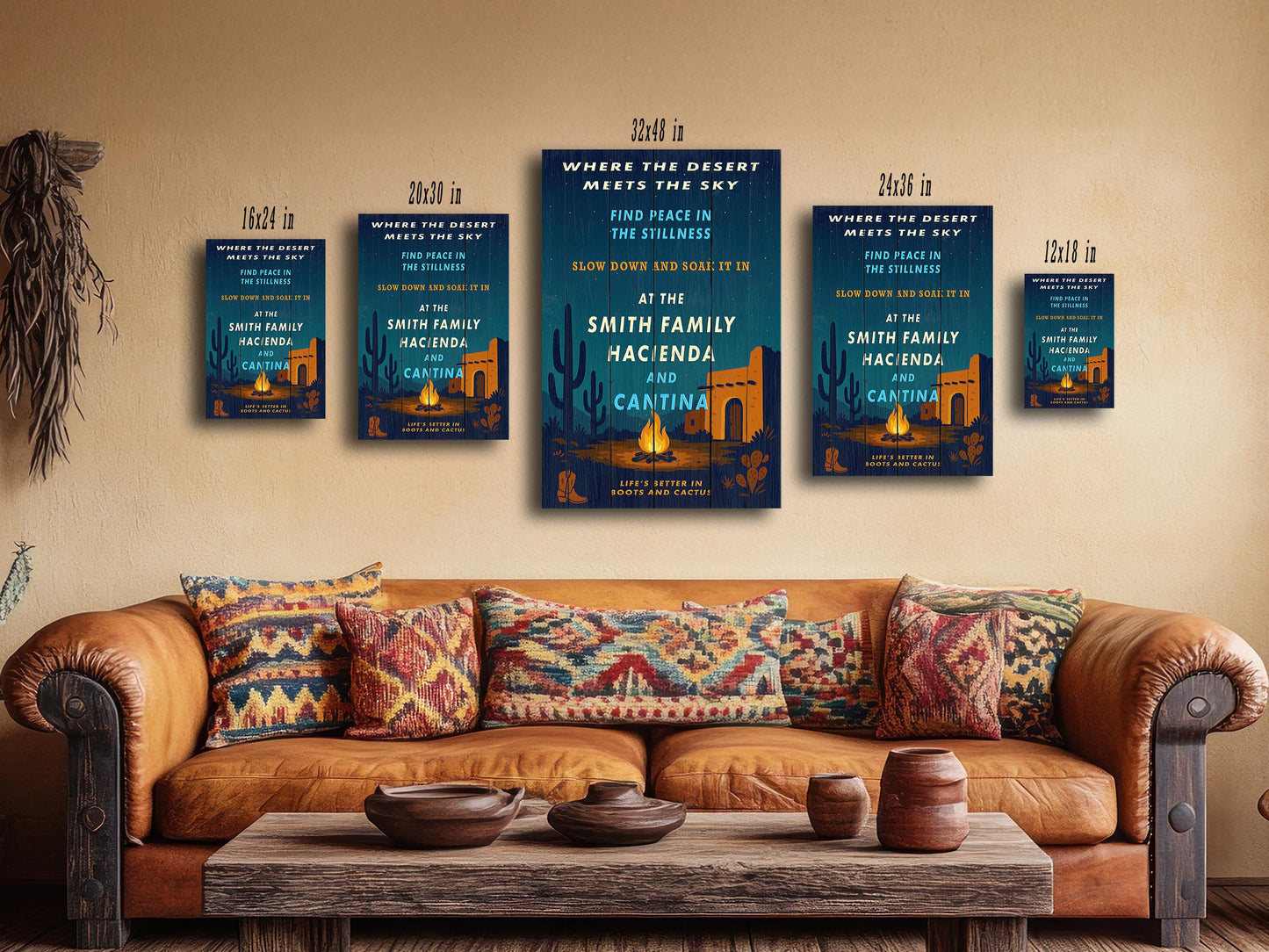 Where Desert Meets Sky Personalized Wall Art