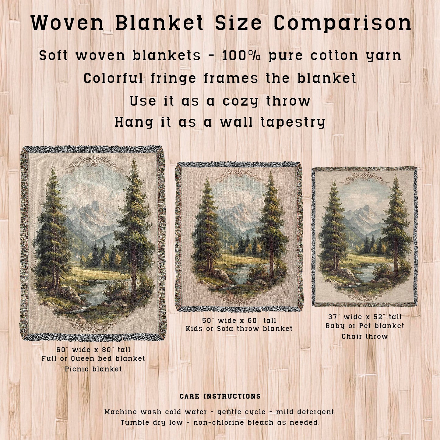 Alpine Meadow Woven Blanket