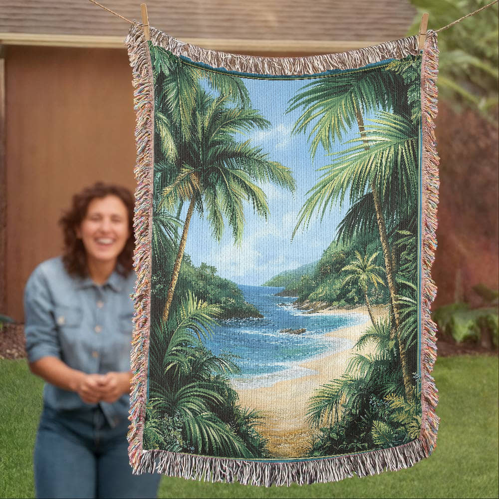 Tropical Paradise Beach Blanket
