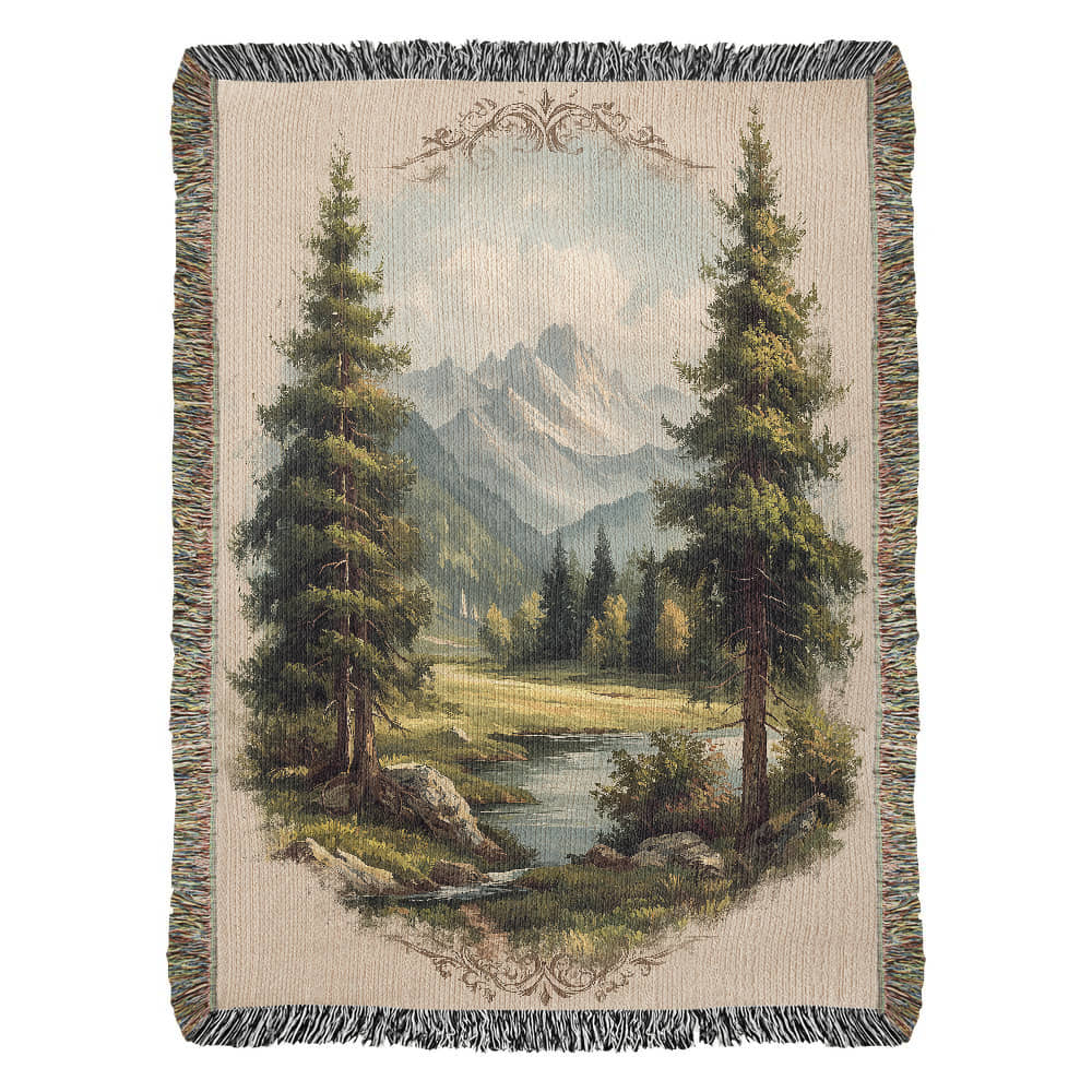 Alpine Meadow Woven Blanket