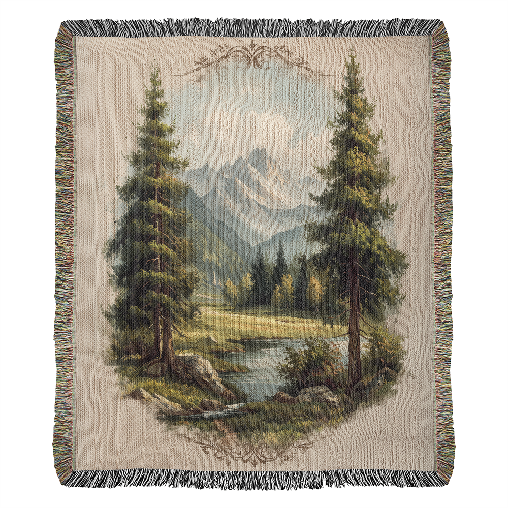 Alpine Meadow Woven Blanket