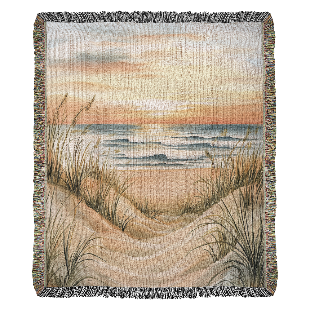 Coastal Sunset Dunes Blanket