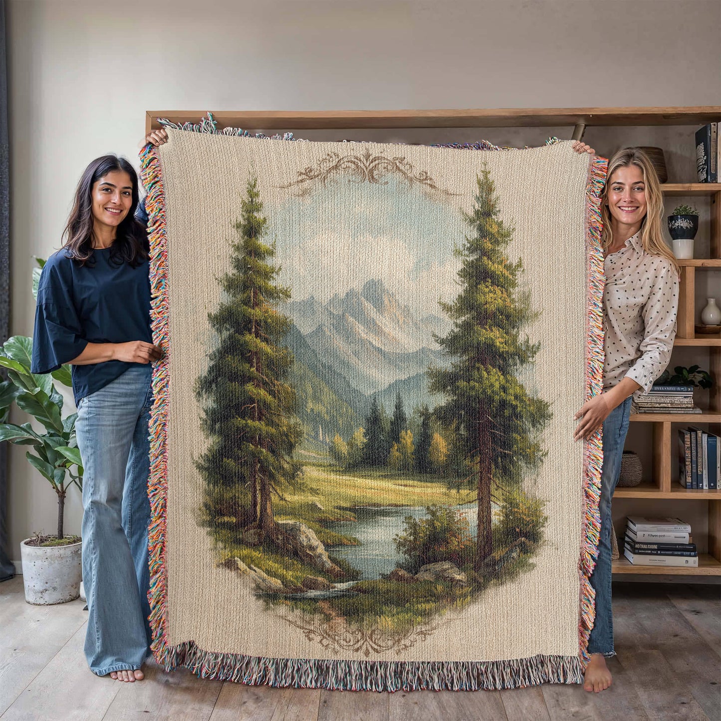 Alpine Meadow Woven Blanket