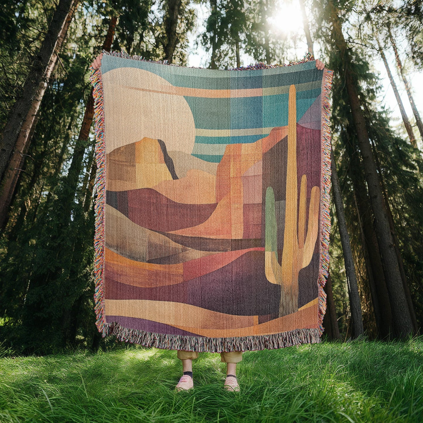 Modern Southwest Art Blanket