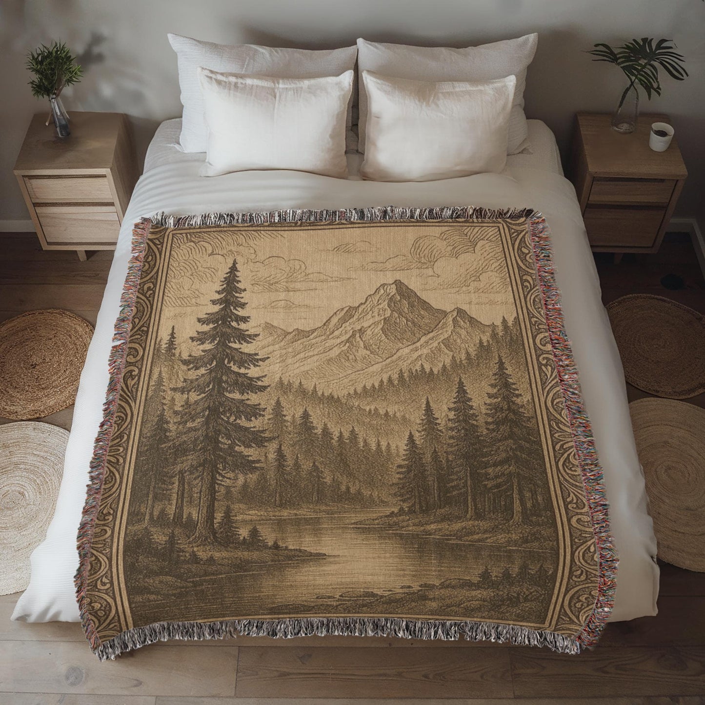 Mountain Serenity Woven Blanket