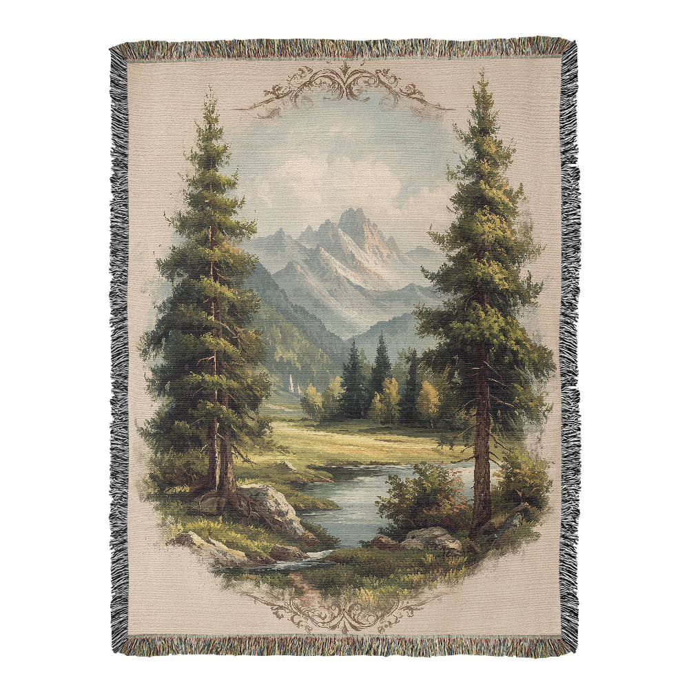 Alpine Meadow Woven Blanket