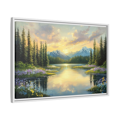 Mountain Sunset Landscape Wall Art