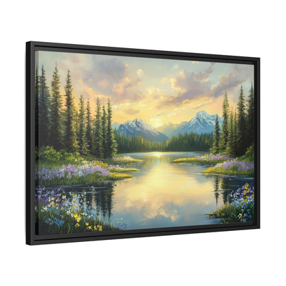 Mountain Sunset Landscape Wall Art