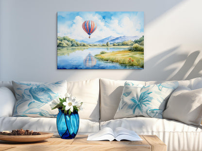 Scenic Hot Air Balloon Wall Art