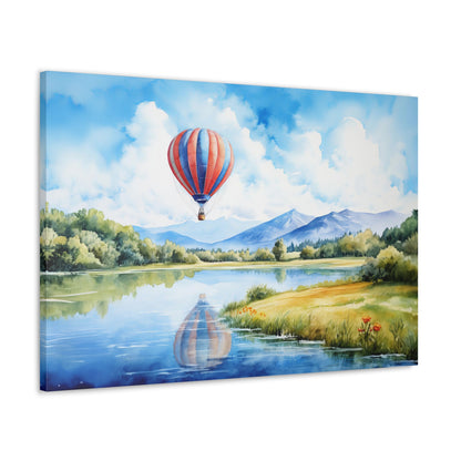 Scenic Hot Air Balloon Wall Art