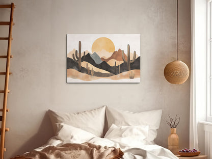 Desert Sunset Matte Canvas Wall Art