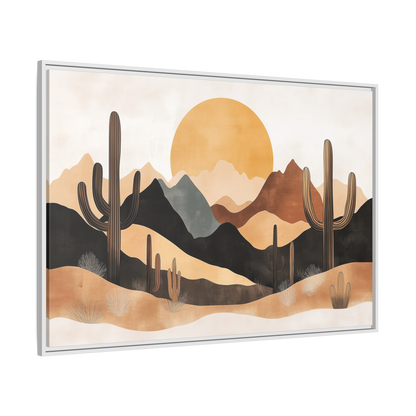 Desert Sunset Matte Canvas Wall Art