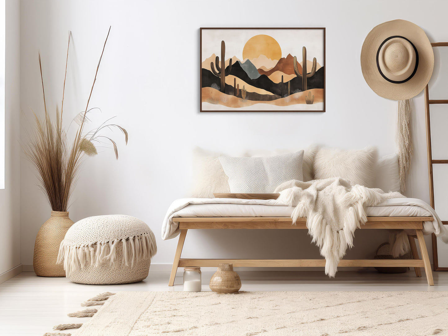 Desert Sunset Matte Canvas Wall Art