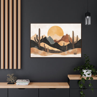 Desert Sunset Matte Canvas Wall Art