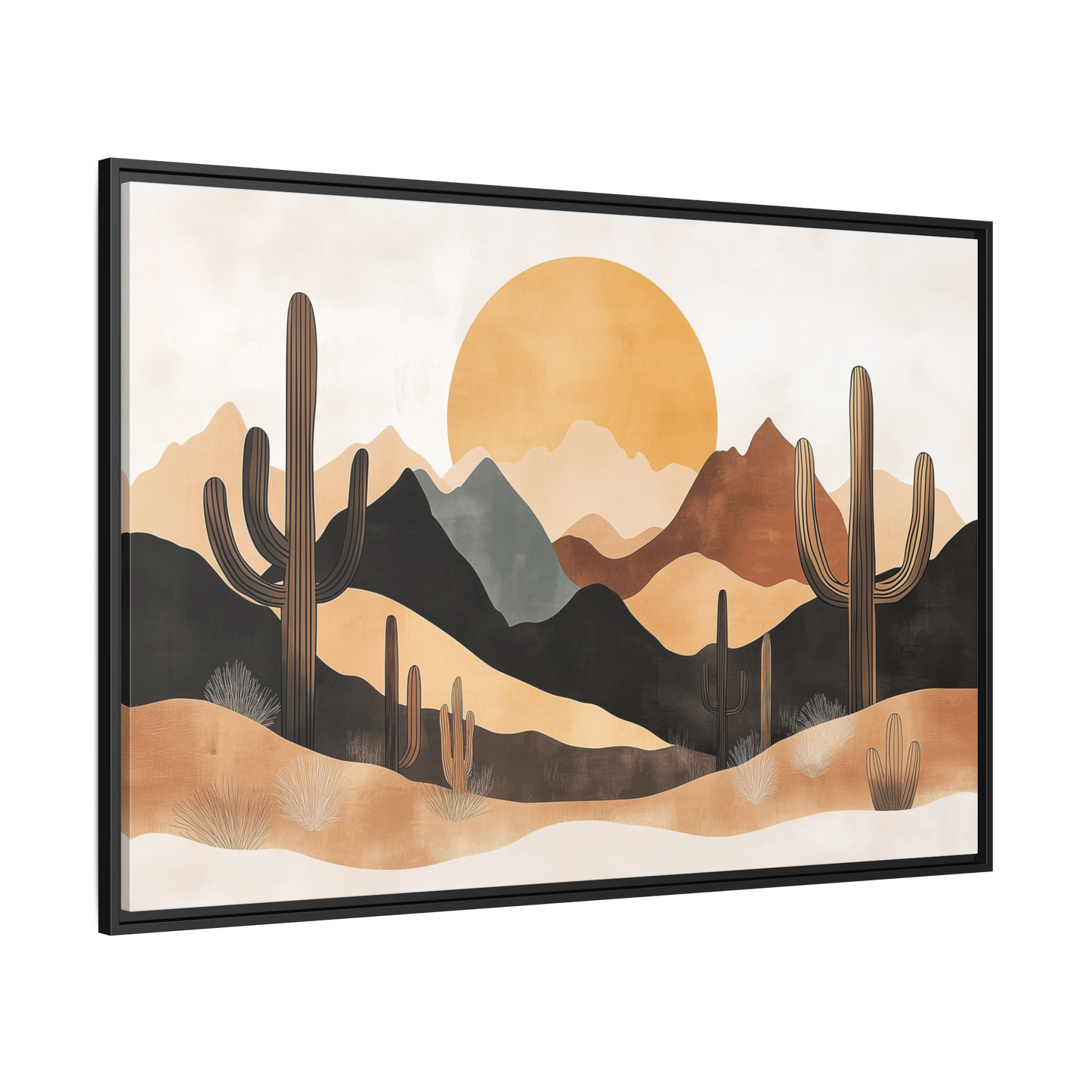 Desert Sunset Matte Canvas Wall Art