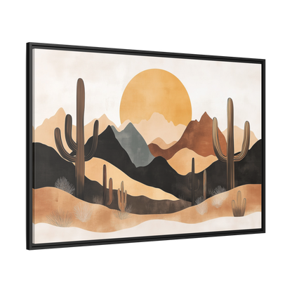 Desert Sunset Matte Canvas Wall Art