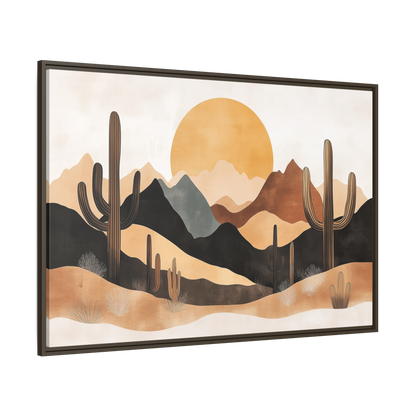 Desert Sunset Matte Canvas Wall Art