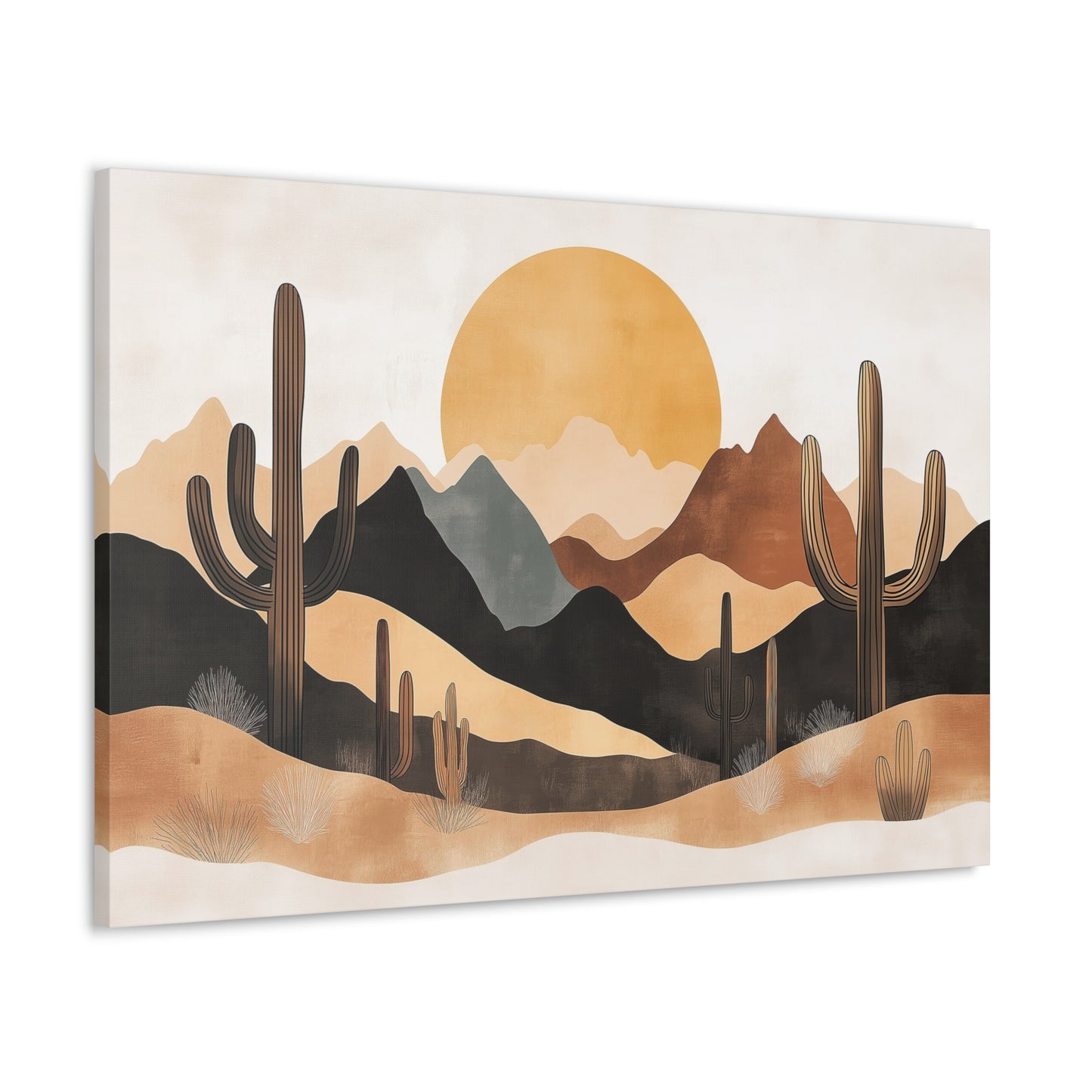 Desert Sunset Matte Canvas Wall Art