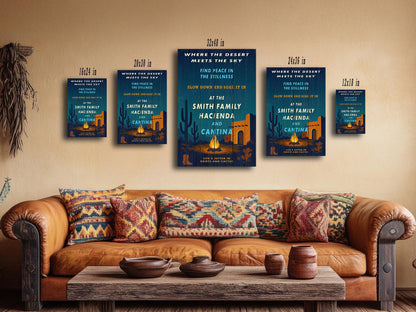 Where Desert Meets Sky Personalized Wall Art