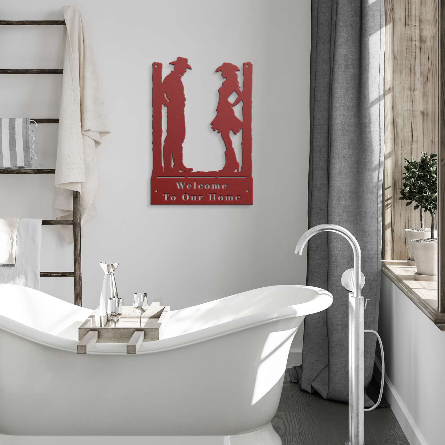 Cowboy__Cowgirl_Customized_Sign_Red_Modern_Bathroom_Mockup.png