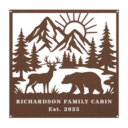 Custom_Mountain_Wildlife_Metal_Sign_Copper_Transparent_Mockup.png