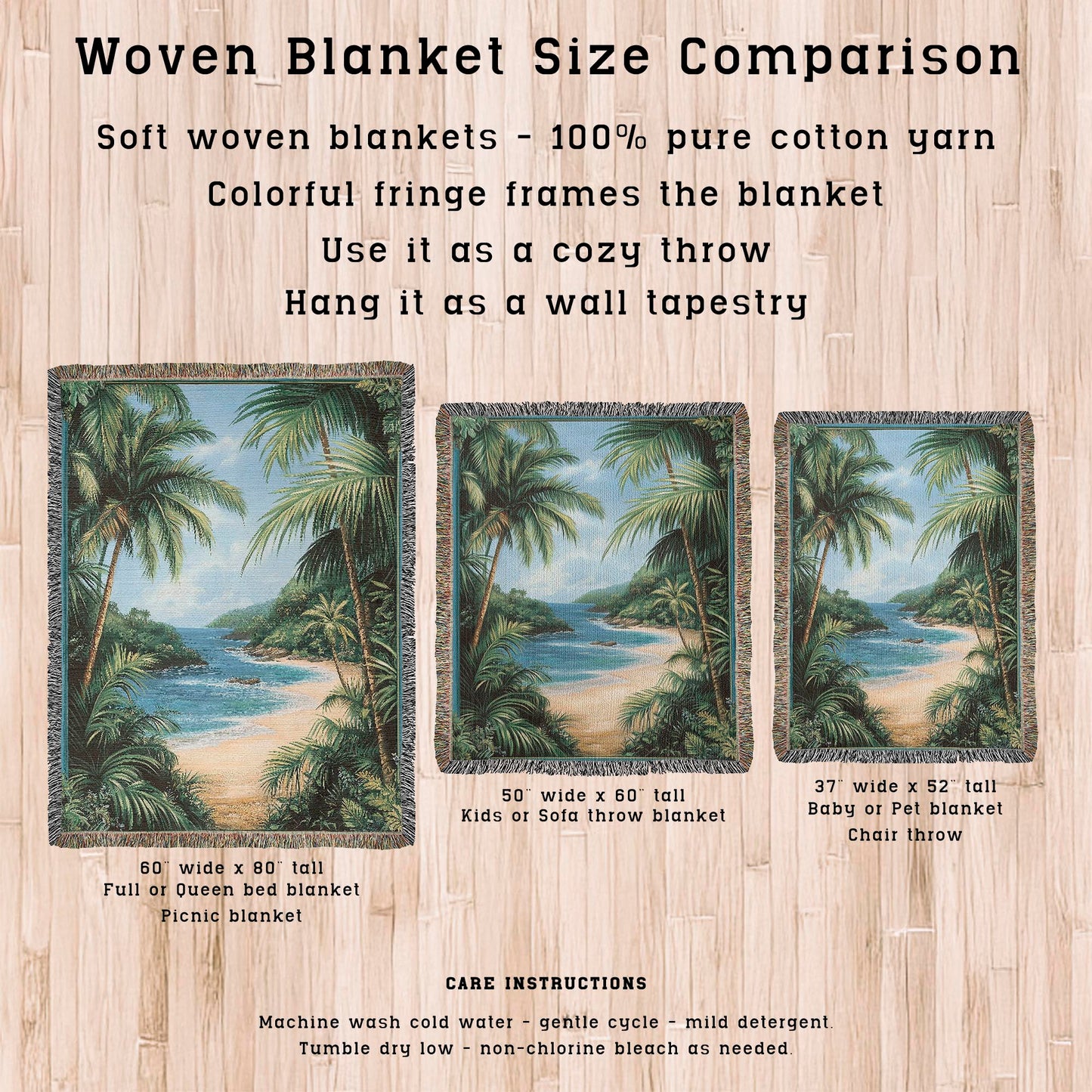 Tropical Paradise Beach Blanket