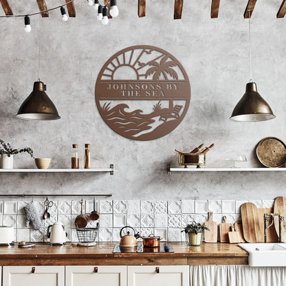 Ocean_Sunrise_Custom_Metal_Sign_Copper_Rustic_Kitchen_Mockup.png