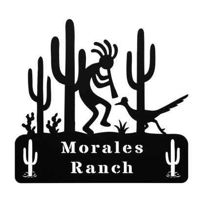 Personalized_Kokopelli_Ranch_Sign_Black_Transparent_Mockup.png