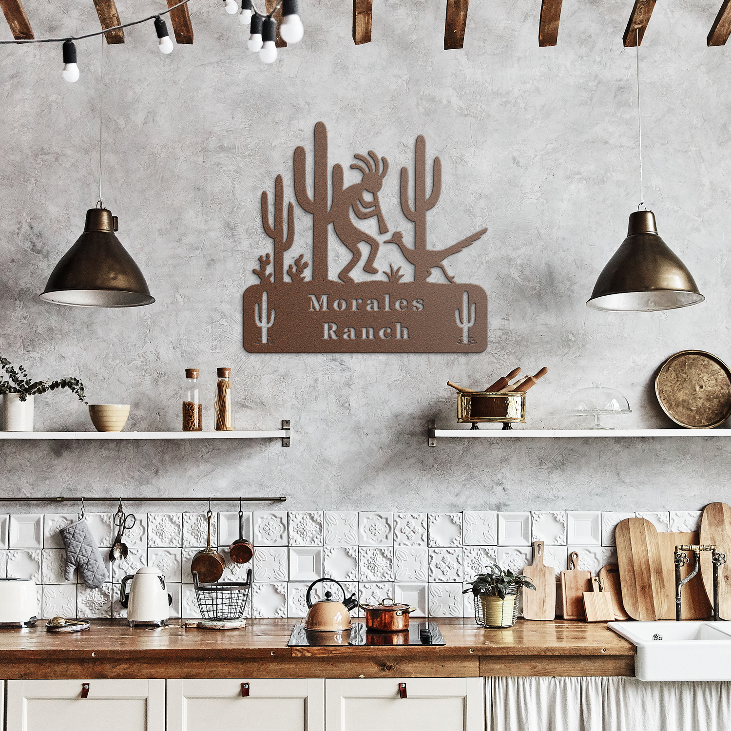 Personalized_Kokopelli_Ranch_Sign_Copper_Rustic_Kitchen_Mockup.png