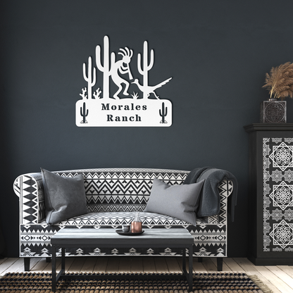 Personalized_Kokopelli_Ranch_Sign_White_Dark_Living_Room_Mockup.png