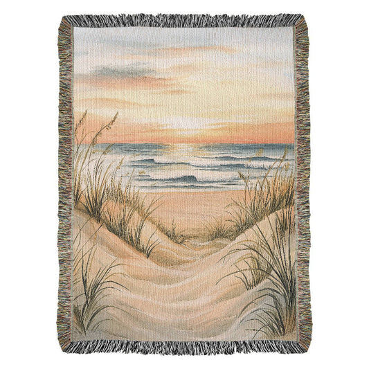 Coastal Sunset Dunes Blanket
