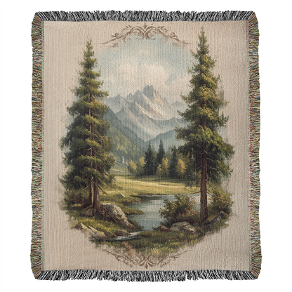 Alpine Meadow Woven Blanket