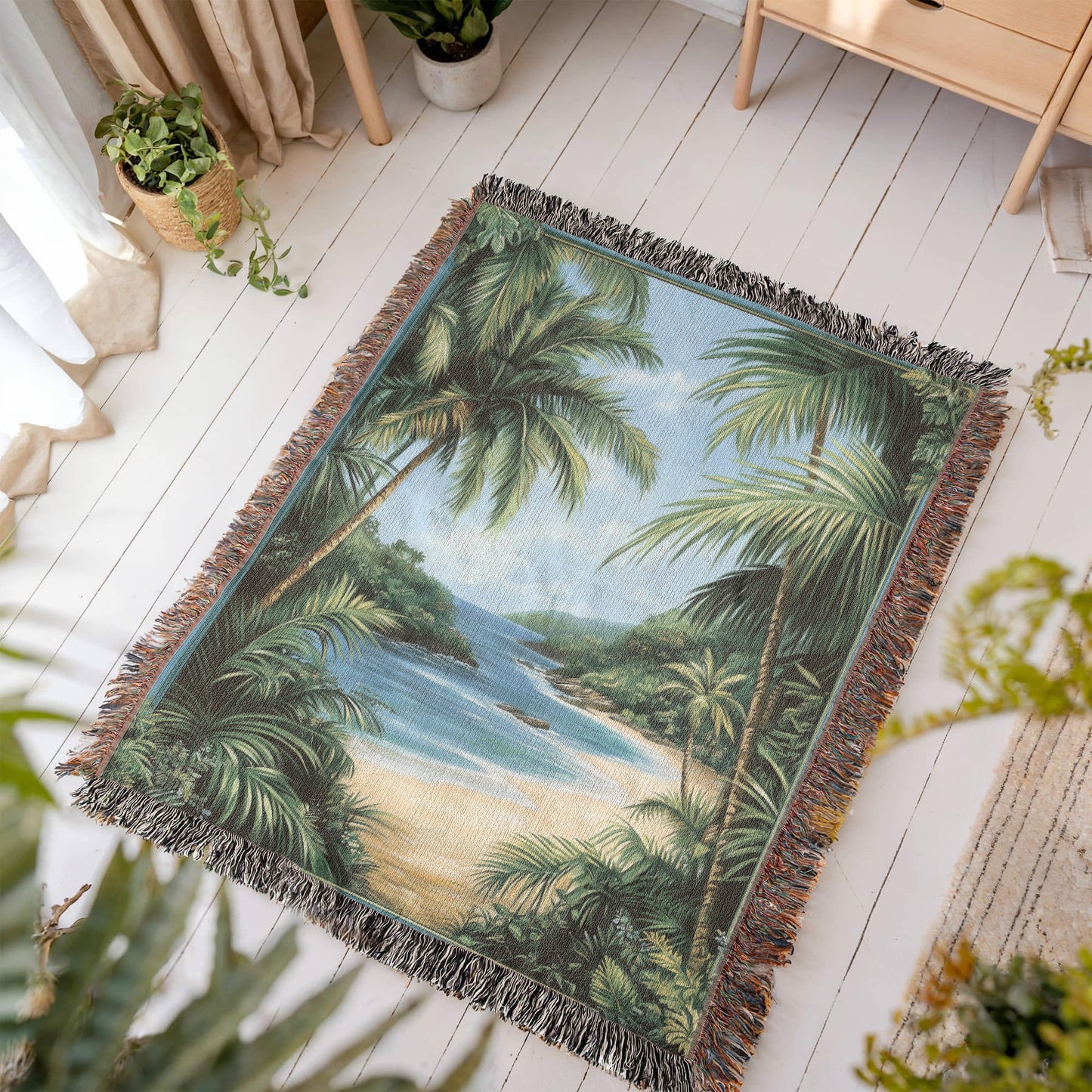 Tropical Paradise Beach Blanket