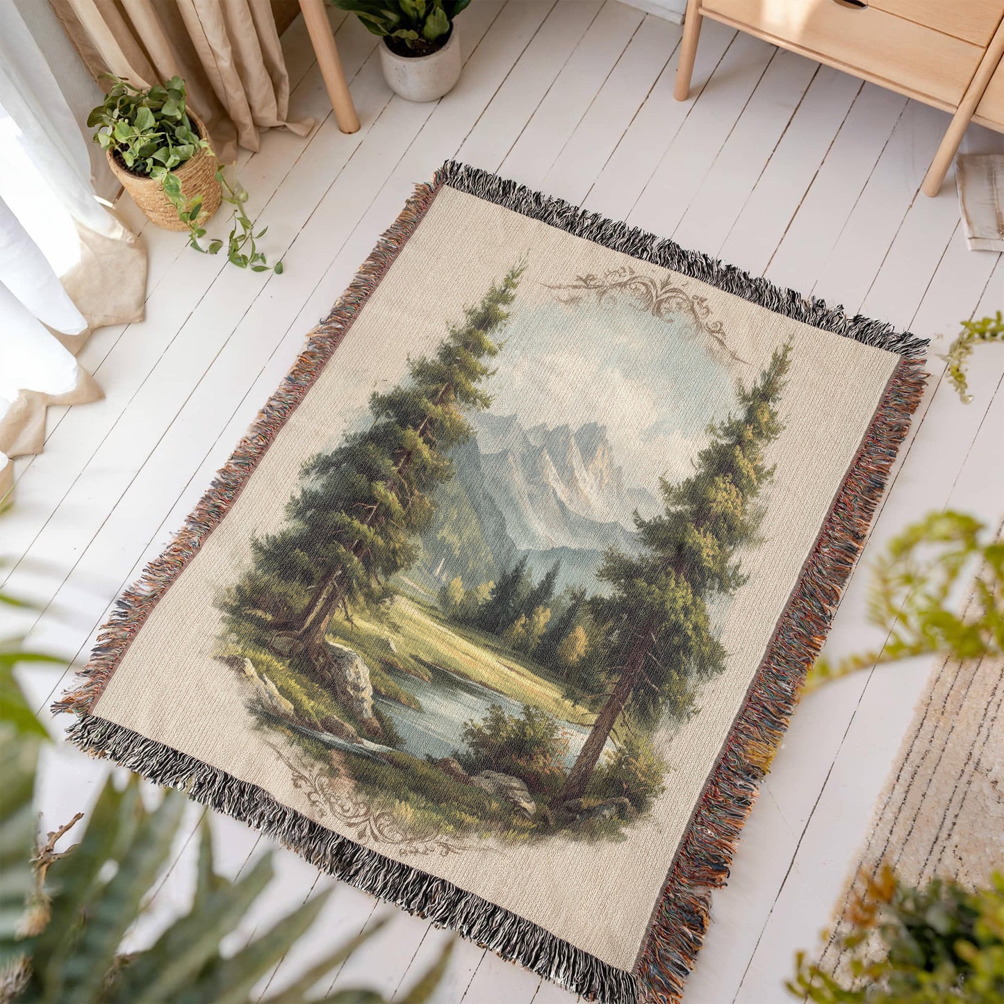 Alpine Meadow Woven Blanket