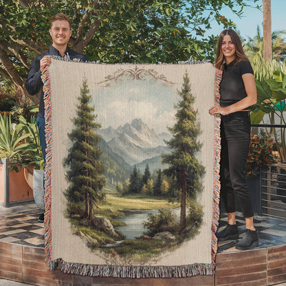 Alpine Meadow Woven Blanket