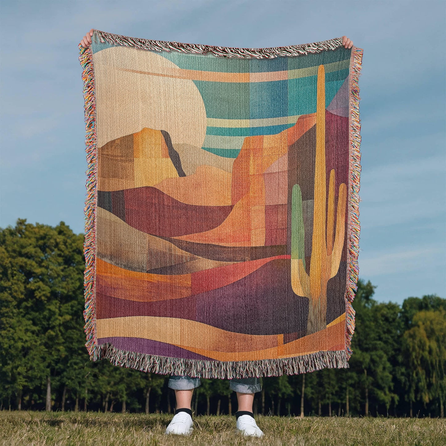 Modern Southwest Art Blanket