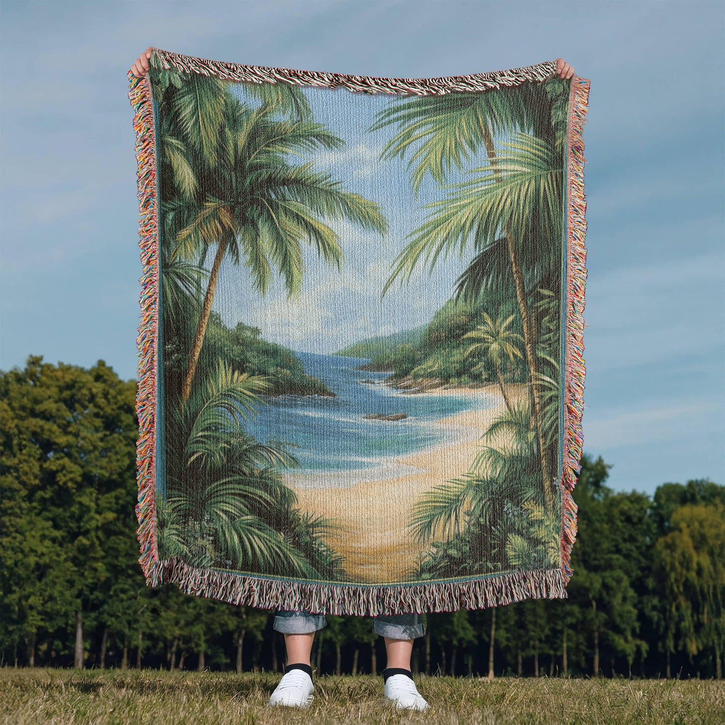 Tropical Paradise Beach Blanket