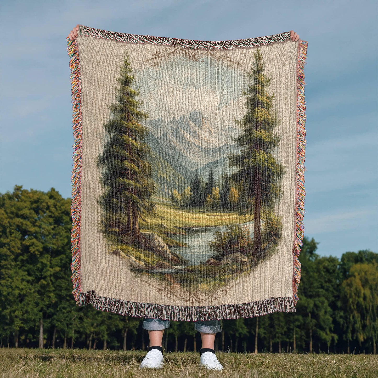 Alpine Meadow Woven Blanket