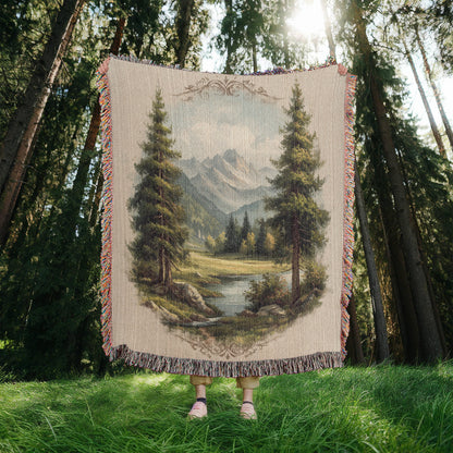 Alpine Meadow Woven Blanket