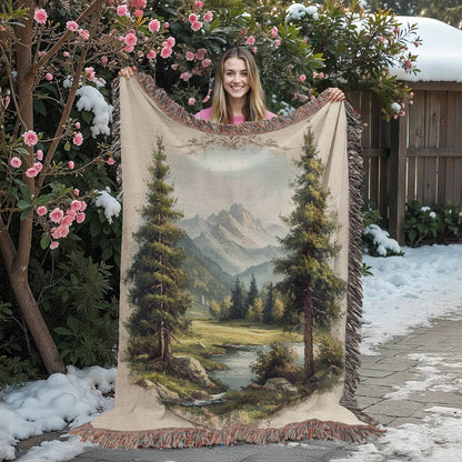 Alpine Meadow Woven Blanket