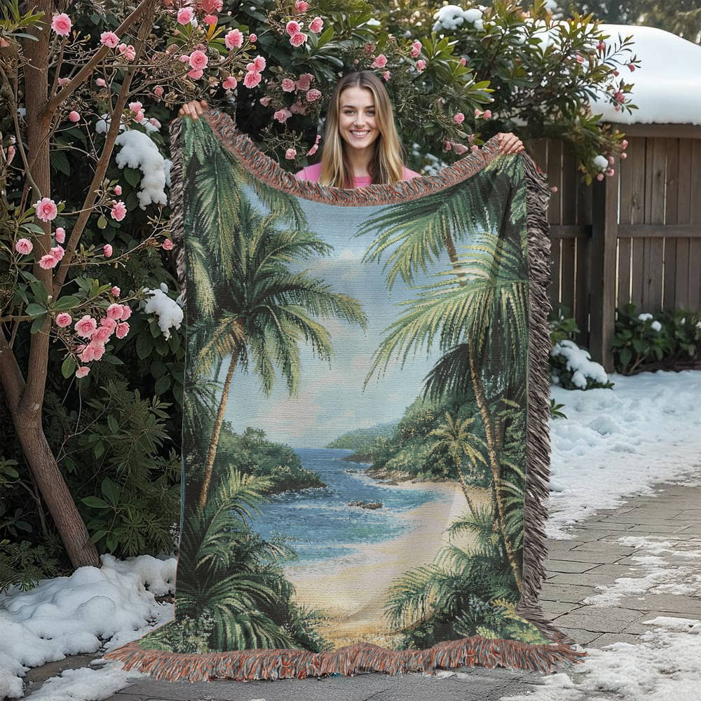 Tropical Paradise Beach Blanket